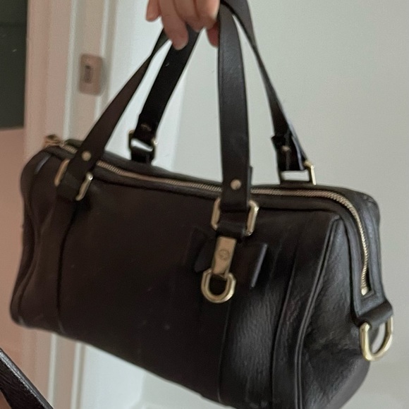 Gucci Leather Handbag Dark Brown Authentic - Picture 16 of 16